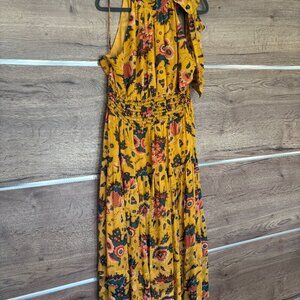 Ulla Johnson Maya floral silk chiffon midi dress - Size XL